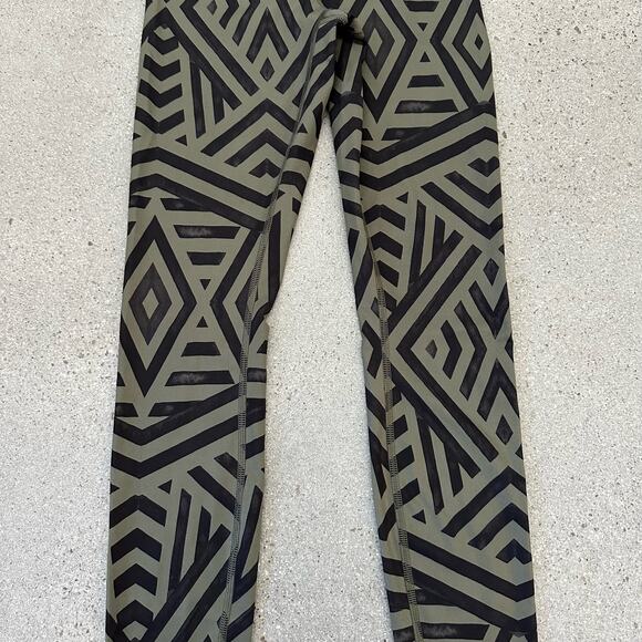 Lululemon Wunder Under Pant Leggings Full-On Luxtreme Chevron Shuffle Fatigue - Picture 4 of 8
